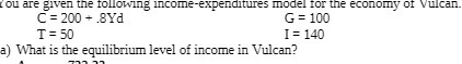 You are given the following income-expenditures