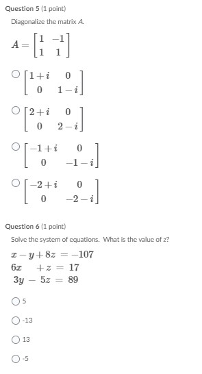 Please answer and show all work: Question 5 (1