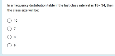 In a frequency distribution table if the last