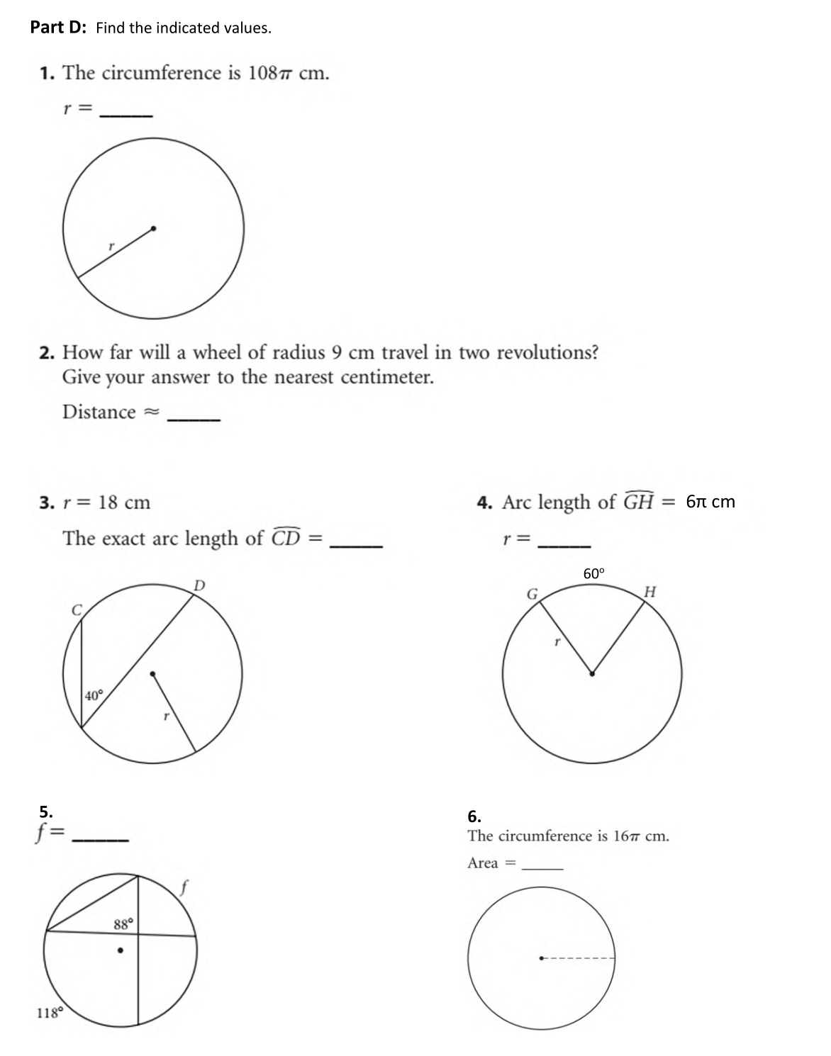 can you show work also, thank you Part D: Find