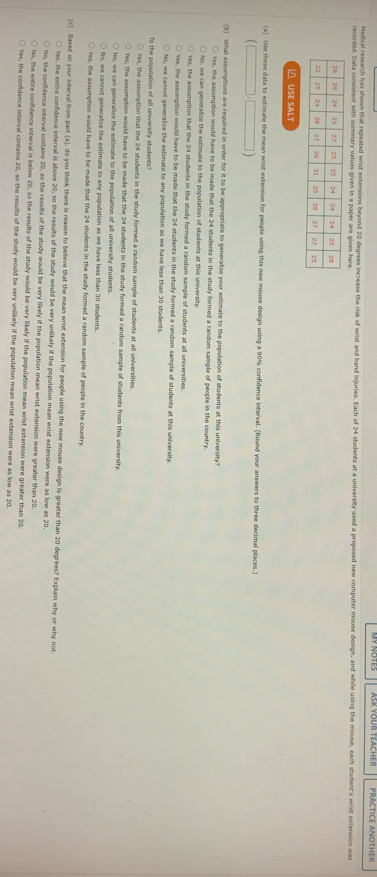 PRACTICE ANOTHER Medical research has shown that