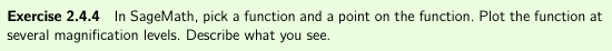 Exercise 2.4.2 Check whether f(X ) = X + 1 is a