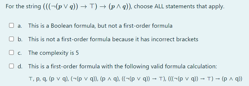 For the string (((tp V (1))  style=