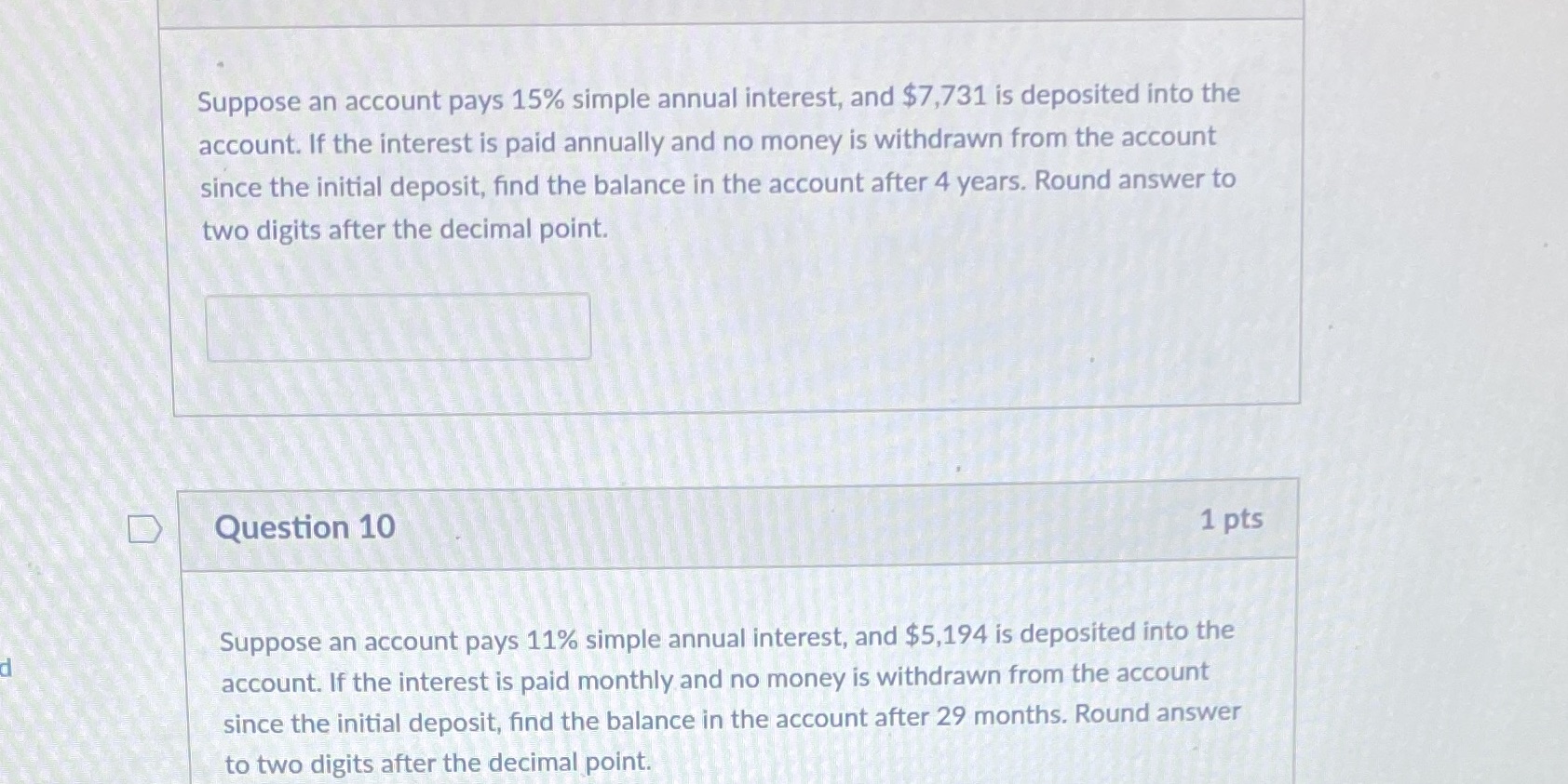 Can you please solve the two problems Suppose an