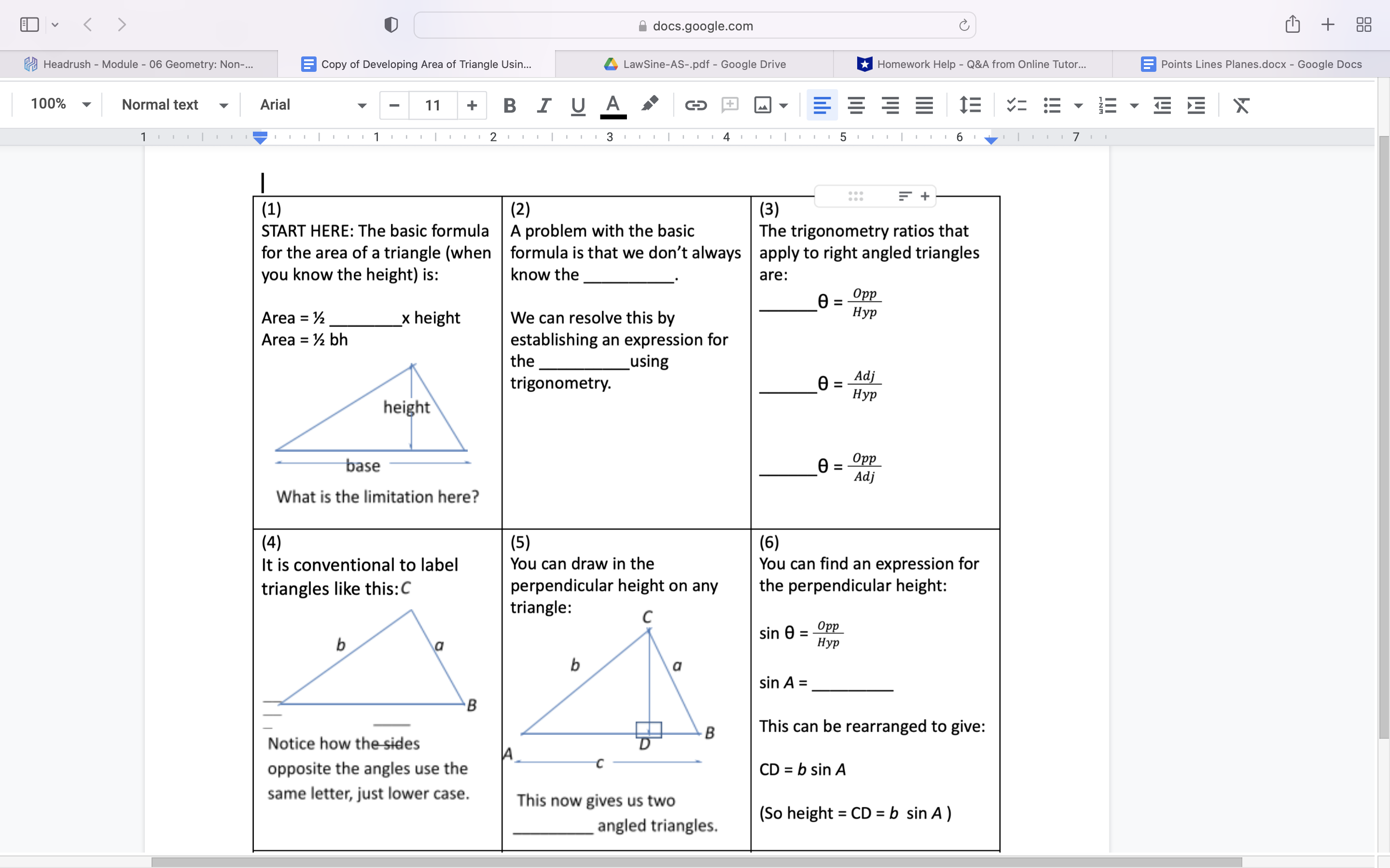 E V docs.google.com C + 88 Headrush - Module - 06