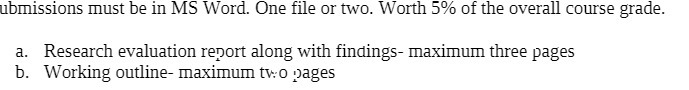 ubmissions must be in MS Word. One file or two.