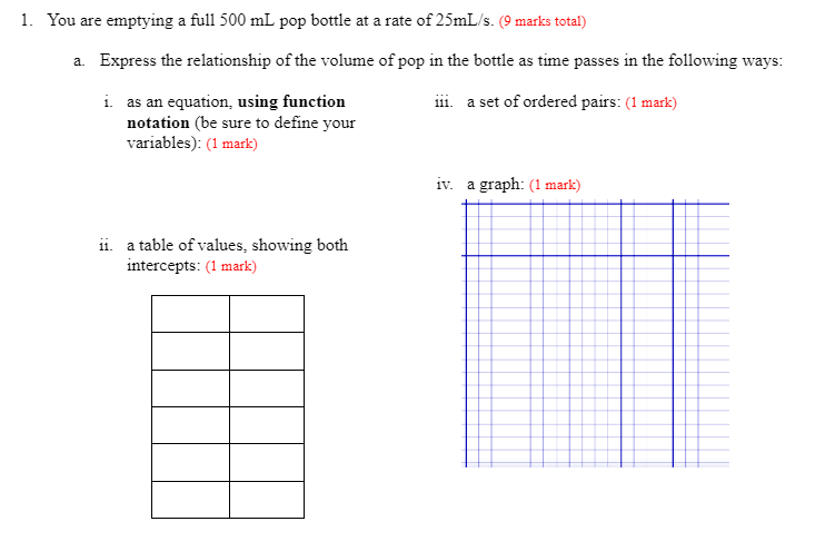 Please SHOW ALL WORK ON PAPER and please make