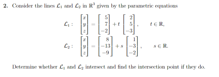 i attached question 2. Consider the lines Ci and
