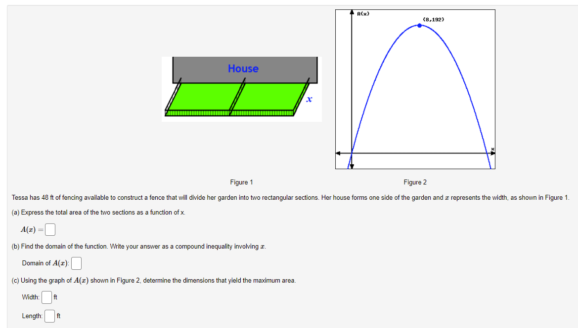 A(x) (8,192) House x Figure 1 Figure 2 Tessa has