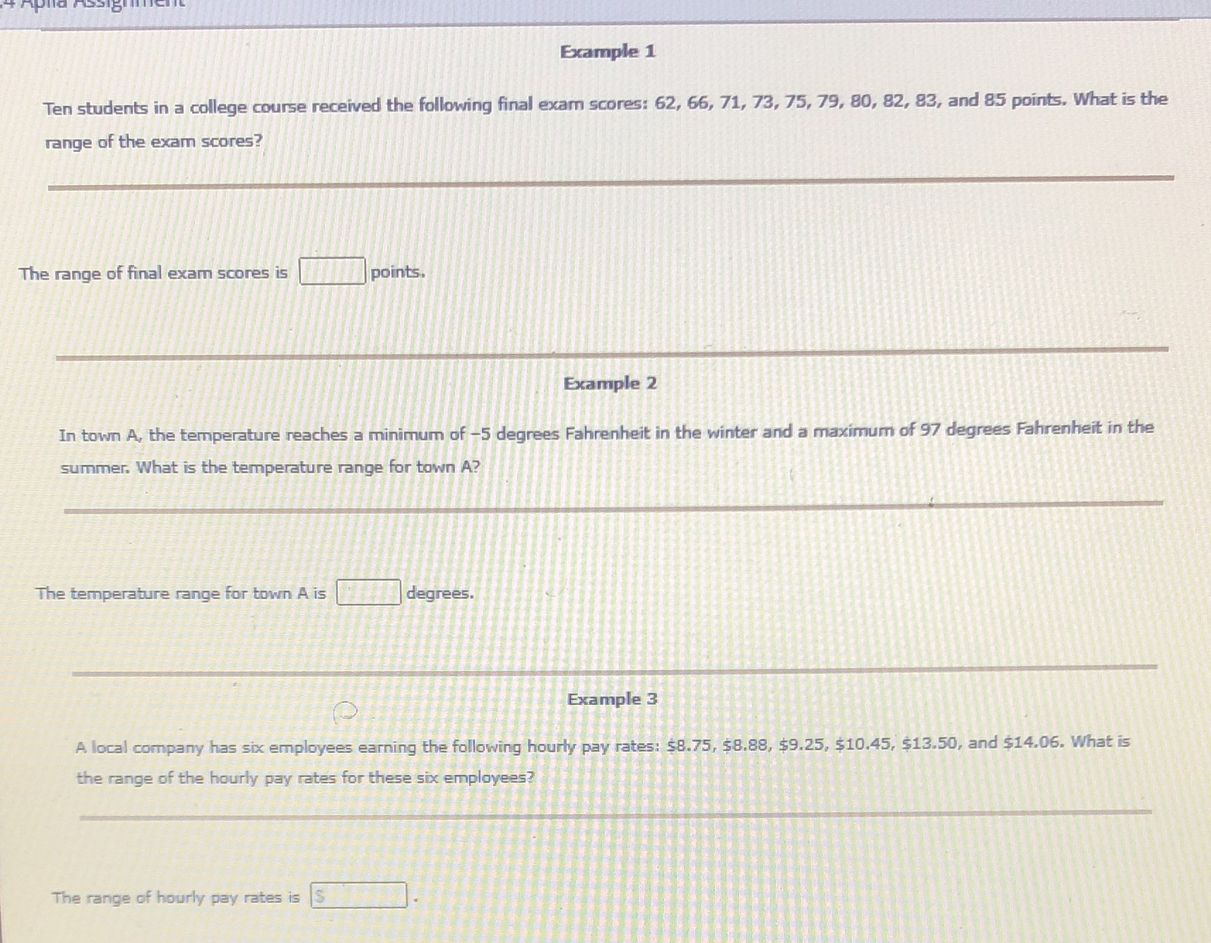 Please help Example 1 Ten students in a college