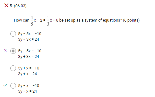 Hi can you explain why each question to the