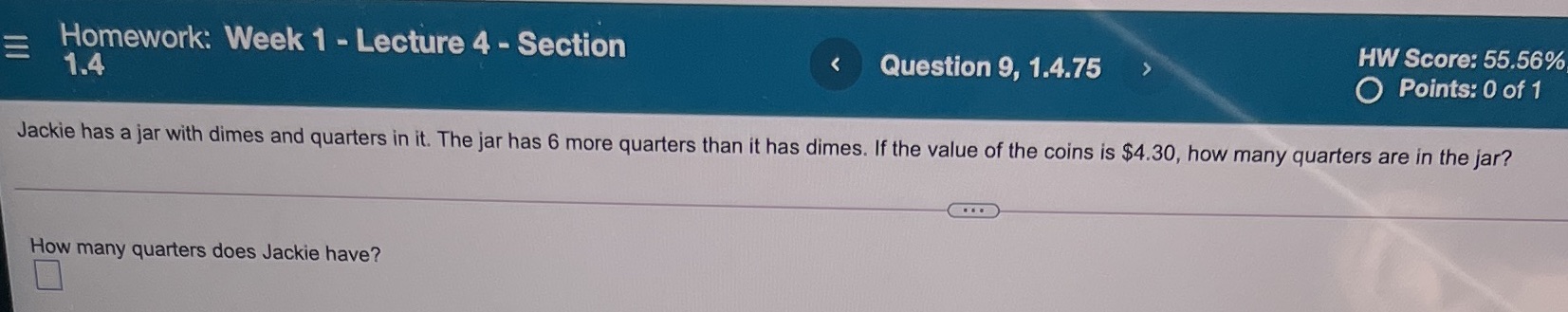 Homework: Week 1 - Lecture 4 - Section Question