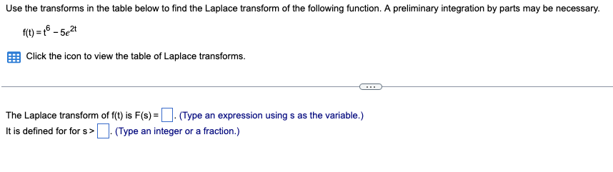 Use the transforms in the table below to find the