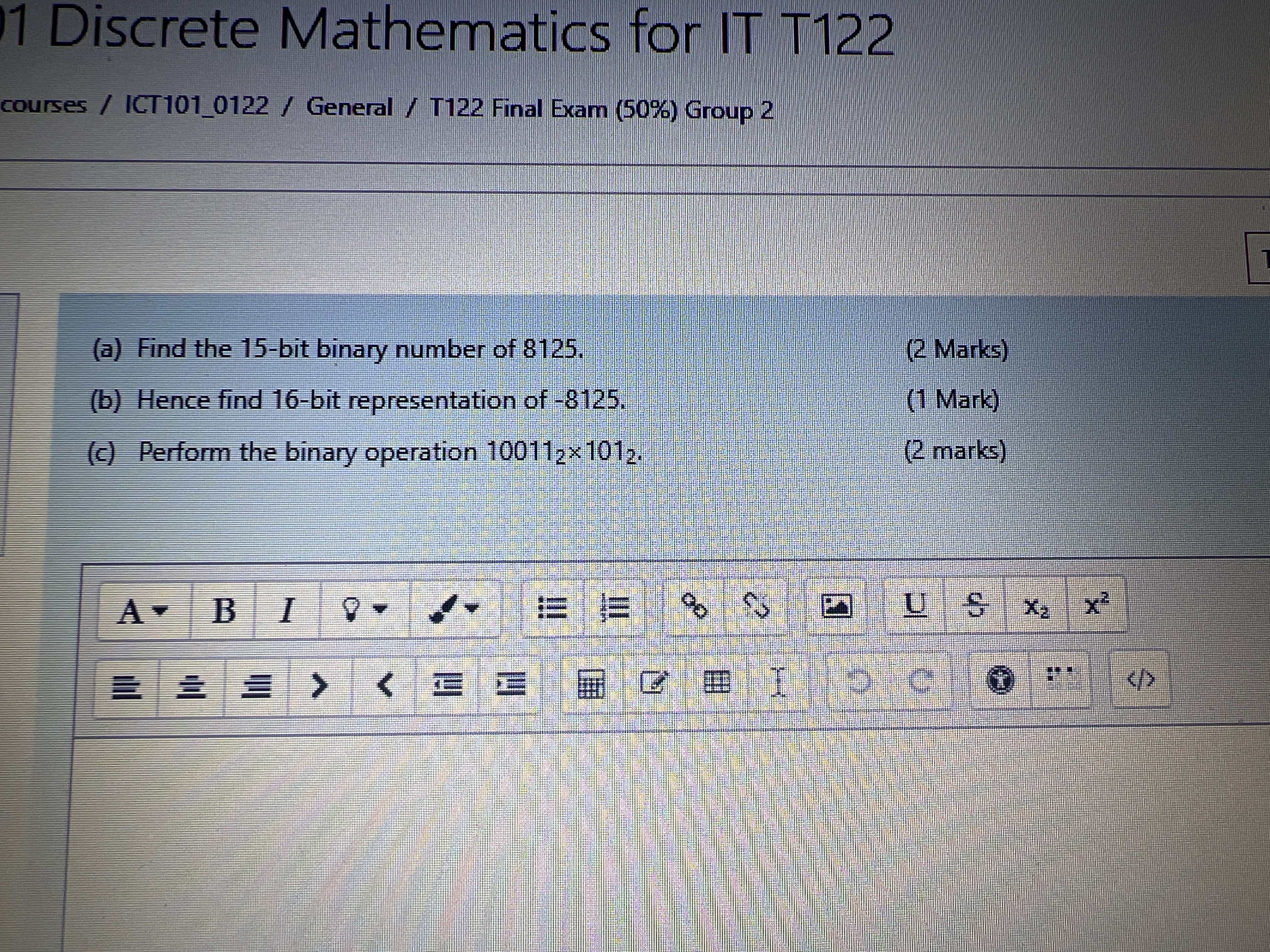 1 Discrete Mathematics for IT T122 courses /