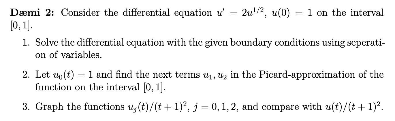 Consider the differential equation... Daemi 2: