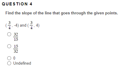QUESTION 3 Find the average rate of change of the