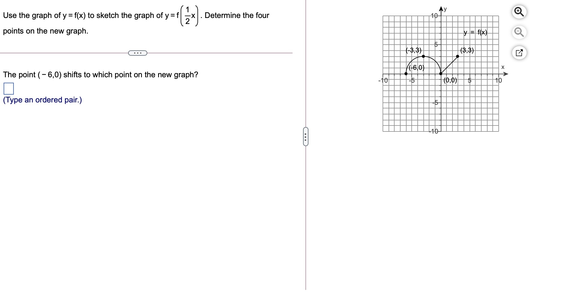 1 Use the graph of y = f(x) to sketch the graph
