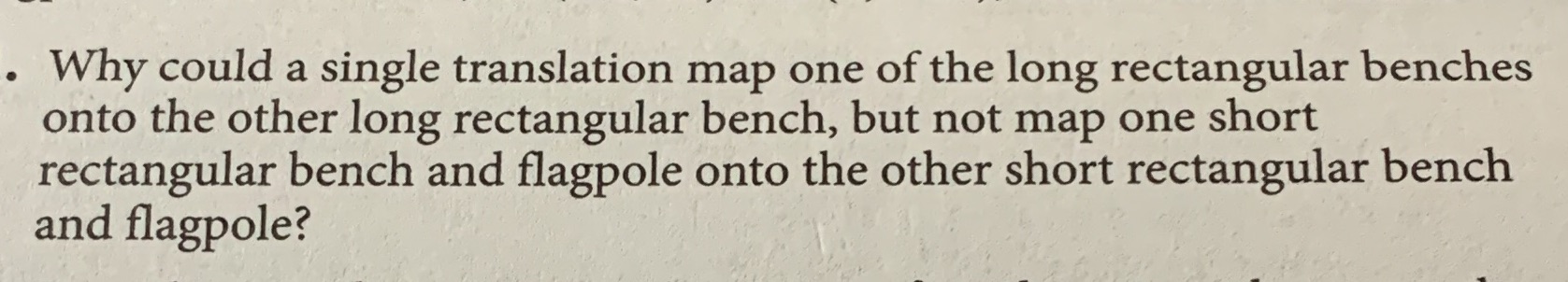 . Why could a single translation map one of the