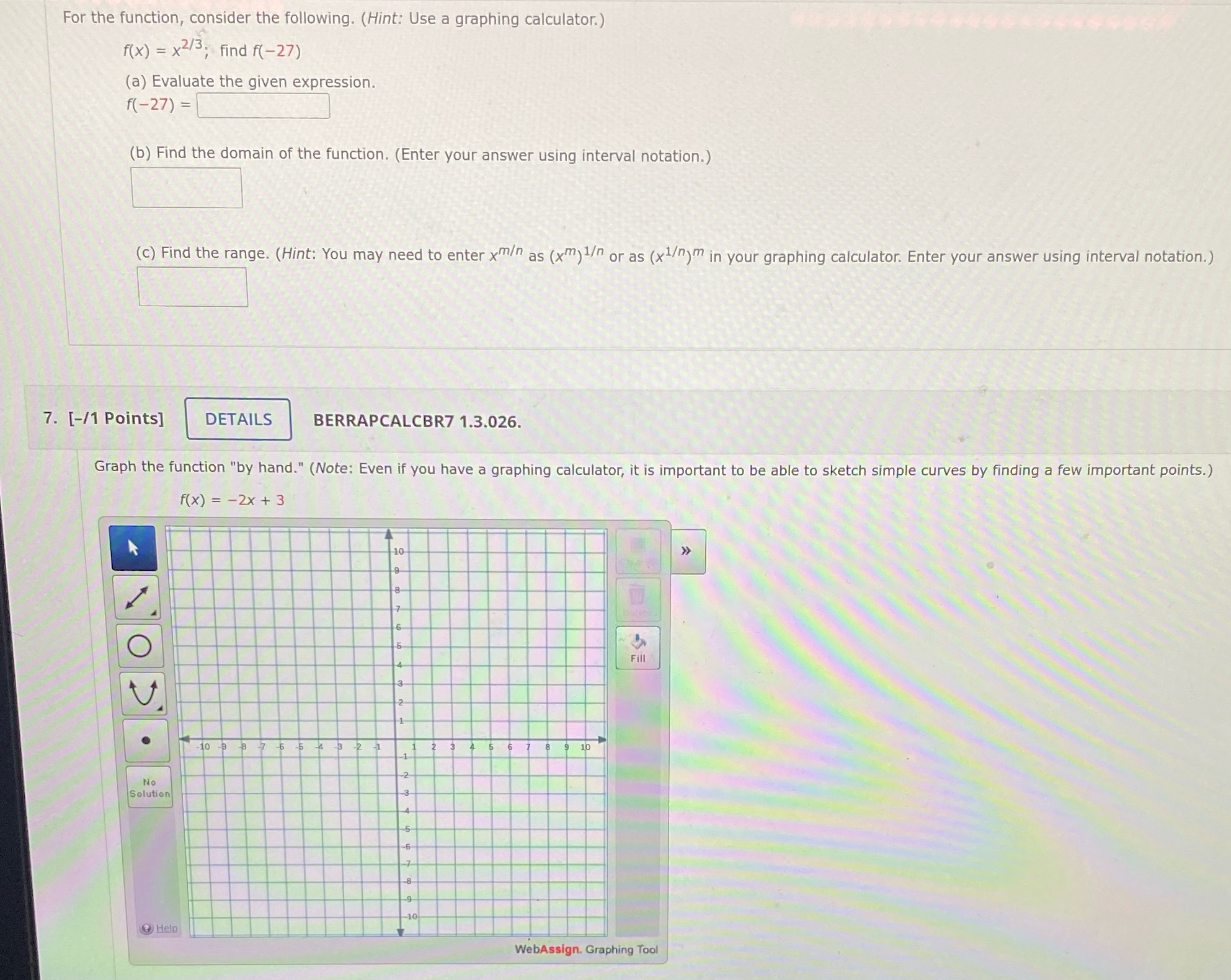 Solve For the function, consider the following.