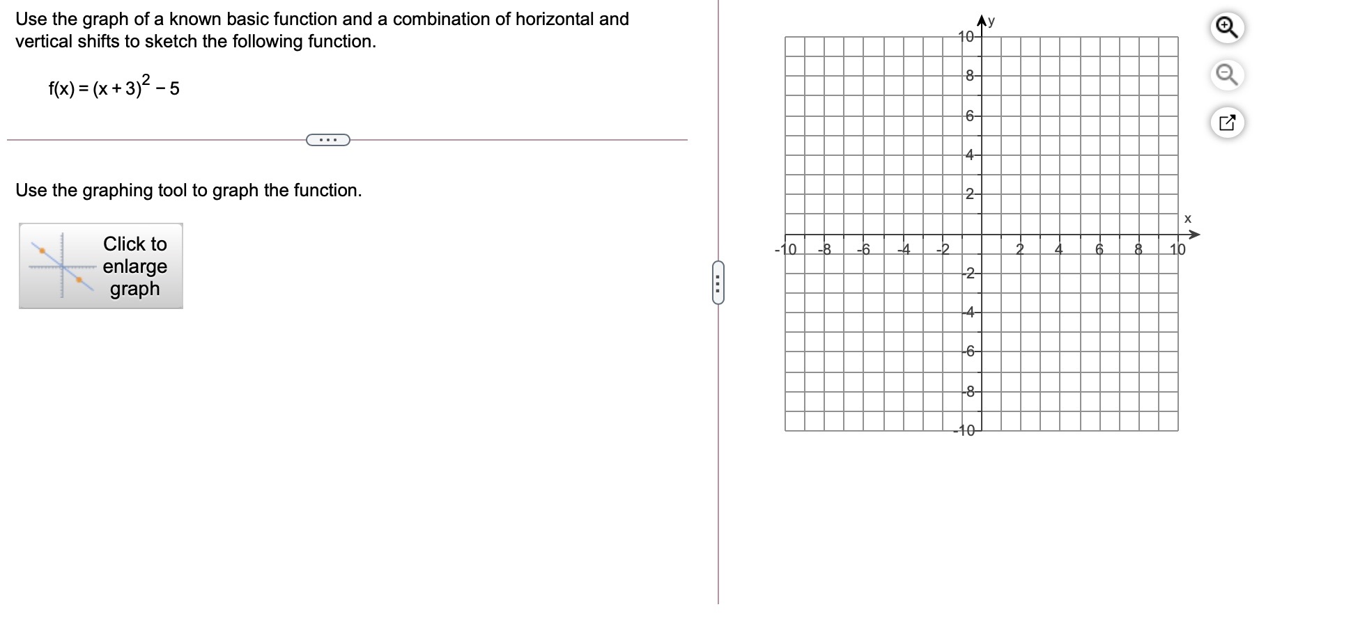 1 Use the graph of y = f(x) to sketch the graph