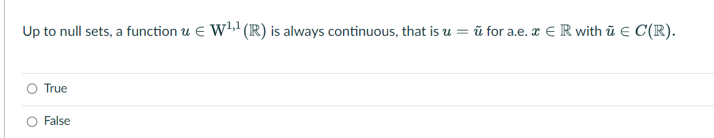 Which option is the correct one? Up to null sets,