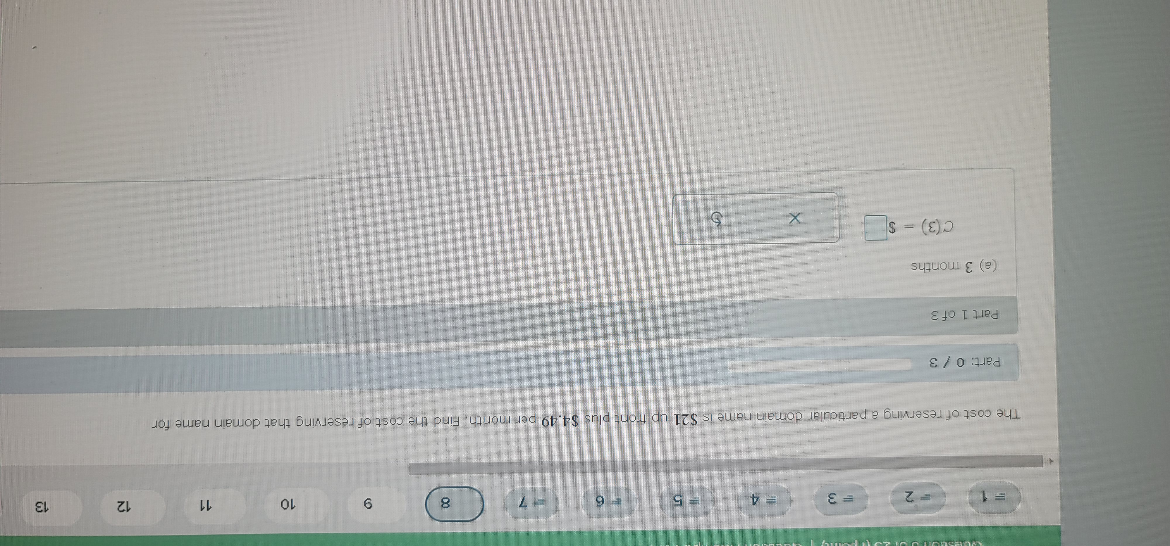 =1 = 2 = 3 5 6 = 7 8 9 10 11 12 13 The cost of