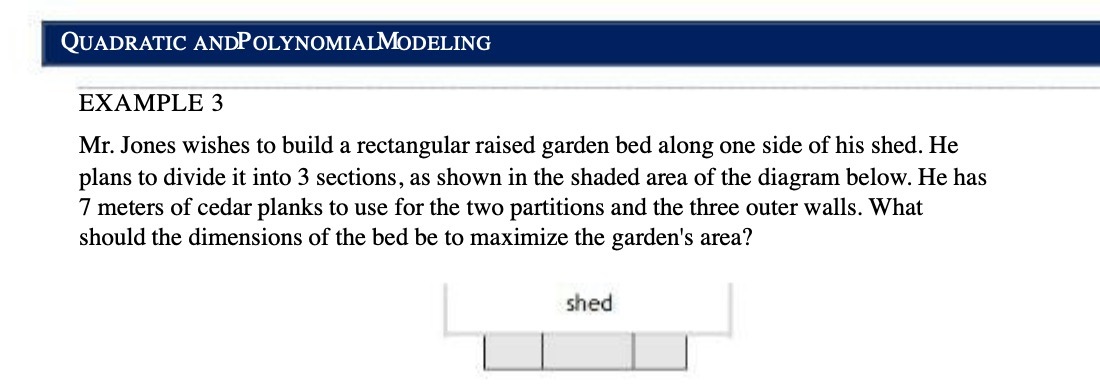 QUADRATIC ANDPOLYNOMIALD/lODELING EXAMPLE 3 Mr.