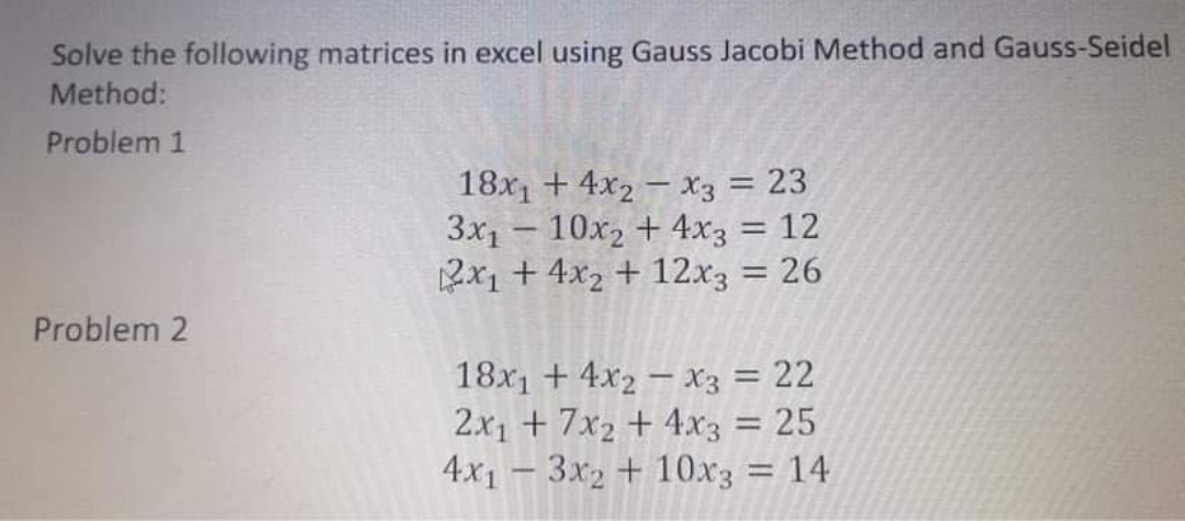 Help me with solution and formula using excel.