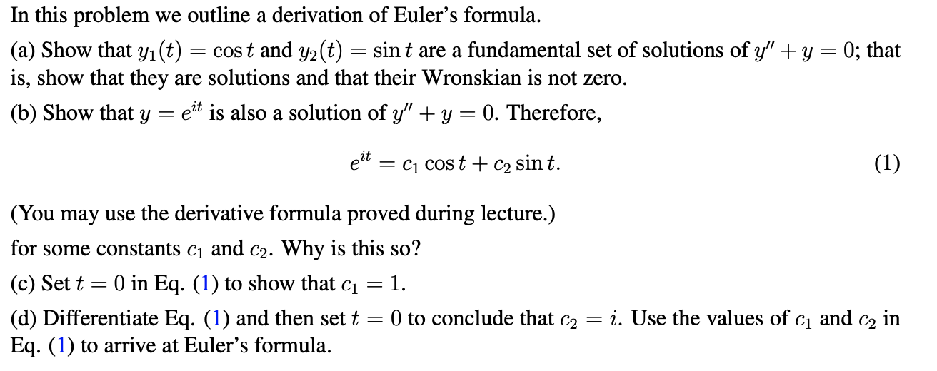 Please help! In this problem we outline a