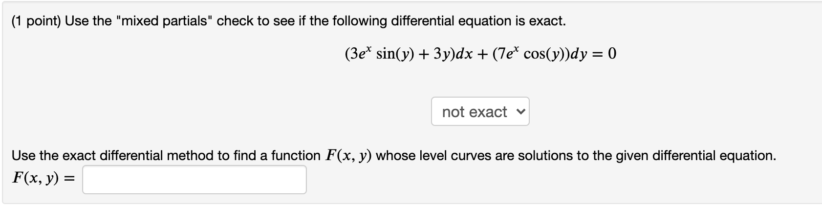 I need the answer for the DE (second question)