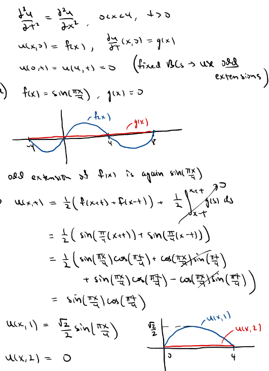 1. Consider the following equation with forcing