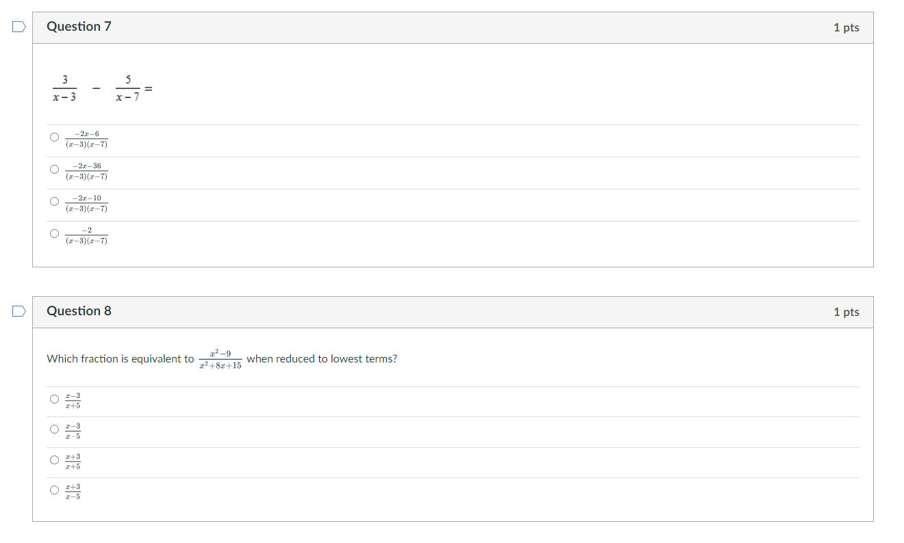 Question 10 1 pts The graph of y = g is shown