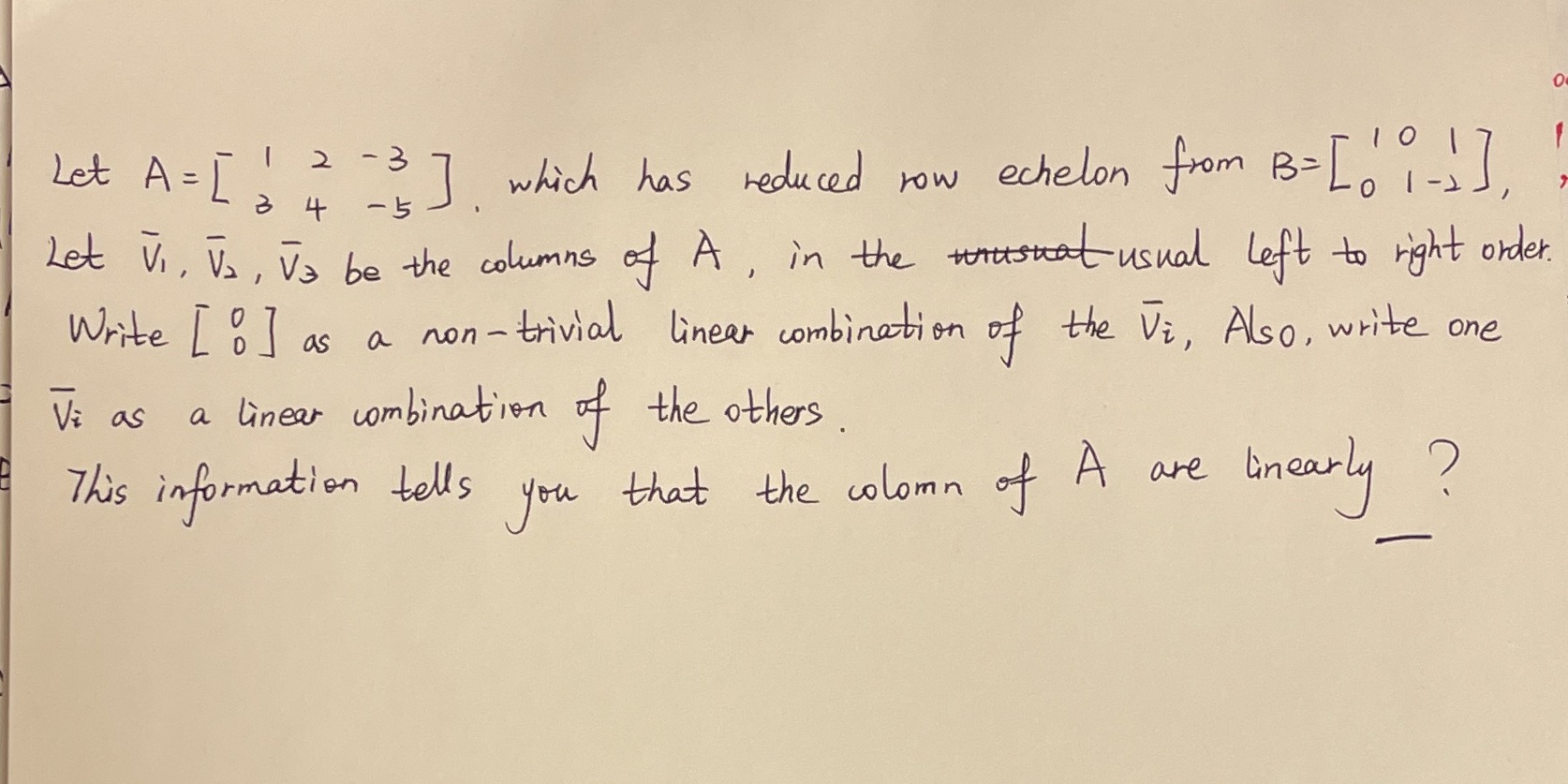 How to solve this question ?Write down the