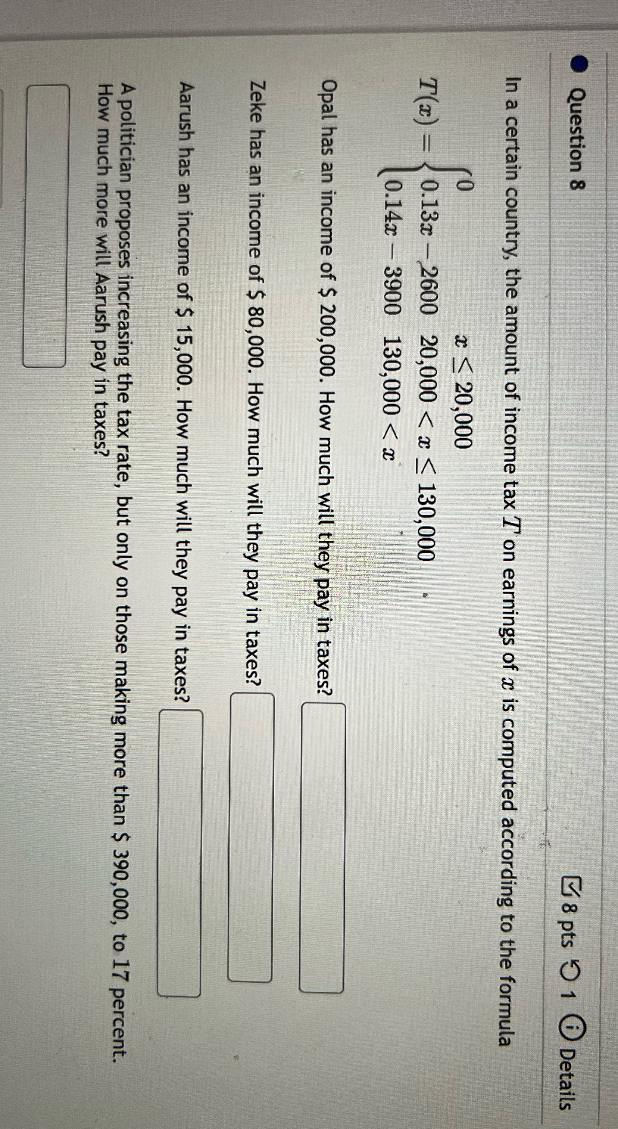 Please help I'll upvote your work Question 8 8