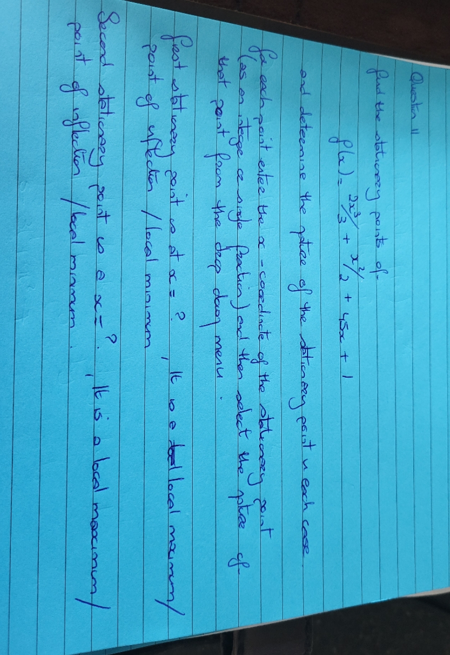 no extra detail Question 11 find the statrozy