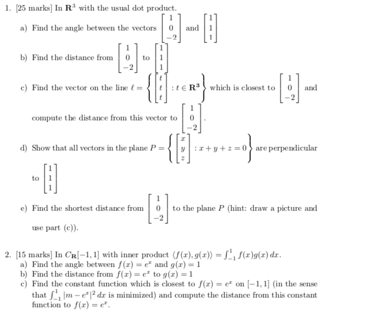 question 1 and 2 1. [25 marks] In Re with the