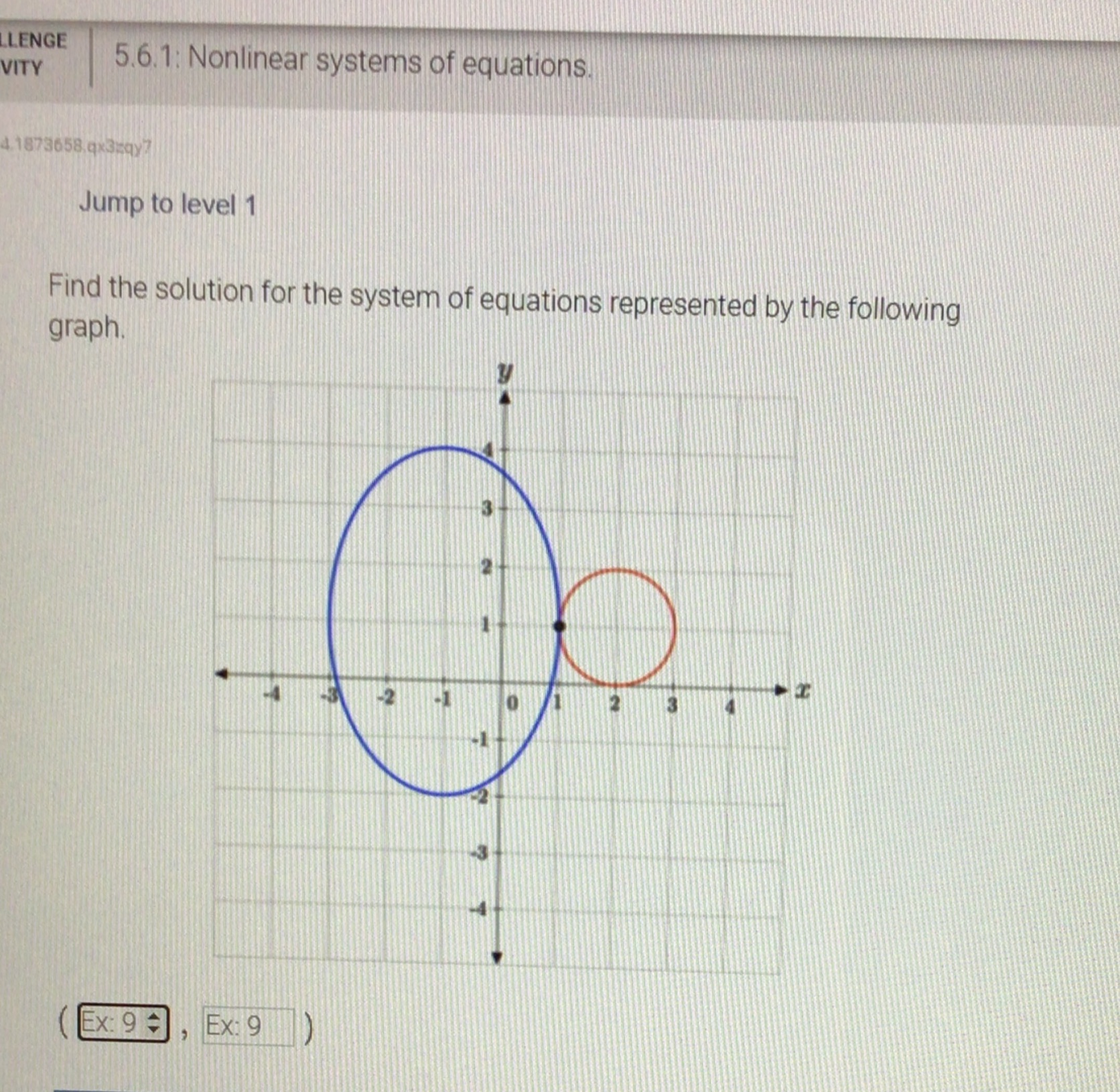 LLENGE VITY 5.6.1: Nonlinear systems of equations