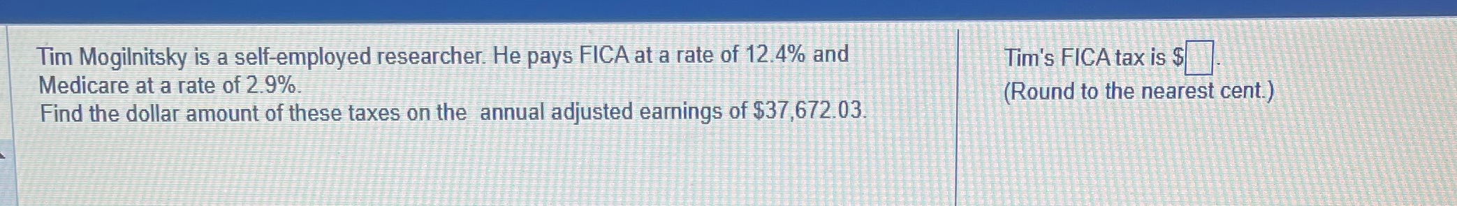 Tim Mogilnitsky is a self-employed researcher. He
