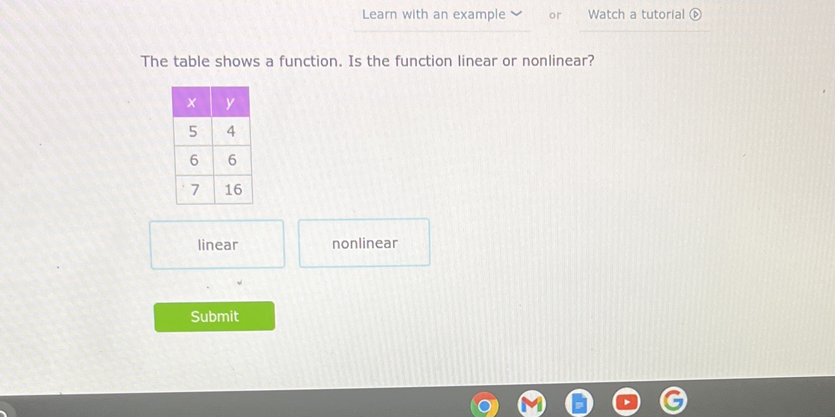 Learn with an example V or Watch a tutorial (9