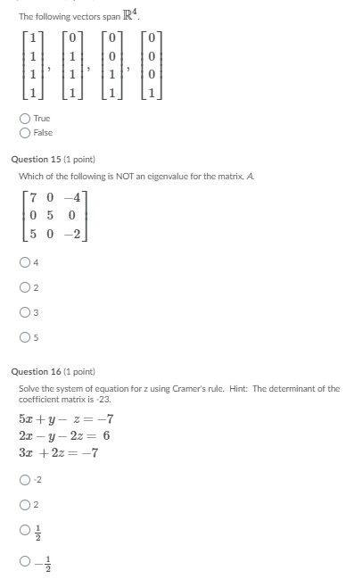 Please answer all questions and show work: The