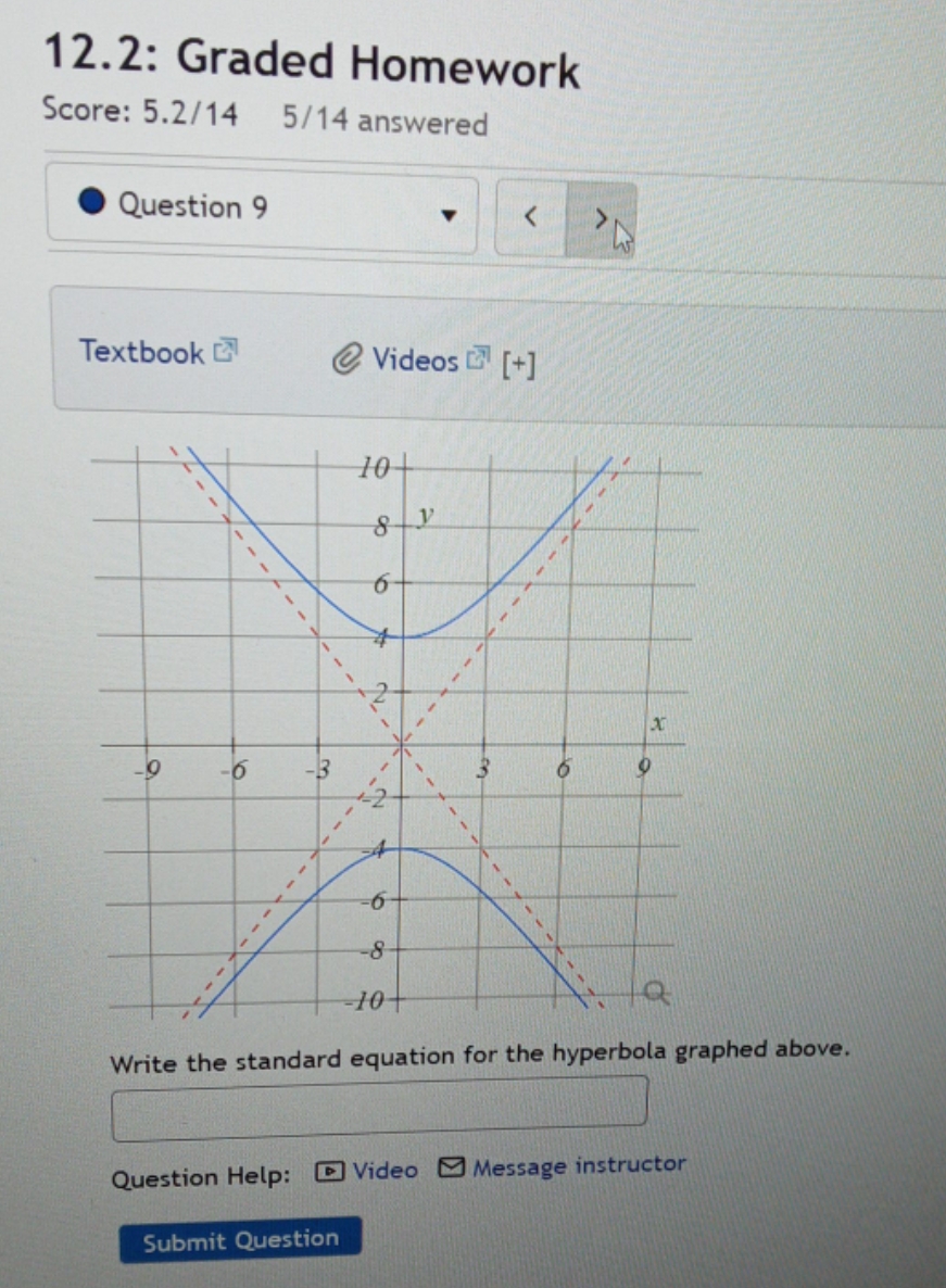 question is in picture 12.2: Graded Homework