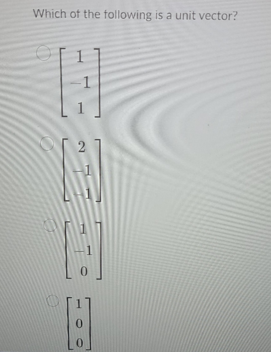 help please Which of the following is a unit