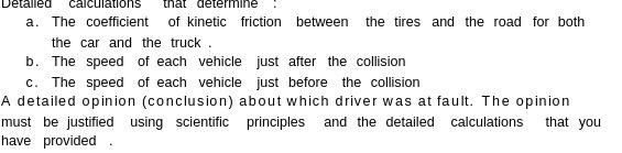 Detailed calculations that determine a. The