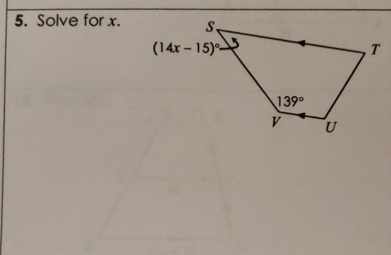 If the quadrilateral below is a trapezoid find
