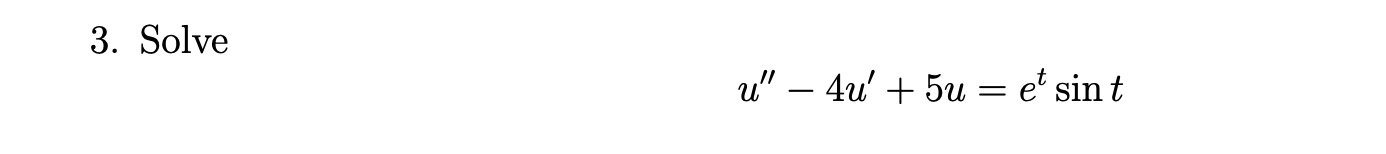 By using method of undetermined coefficient, find