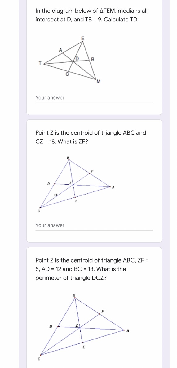 Dot down answers to the question. In the diagram