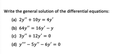 Question 1 One solution to the differential