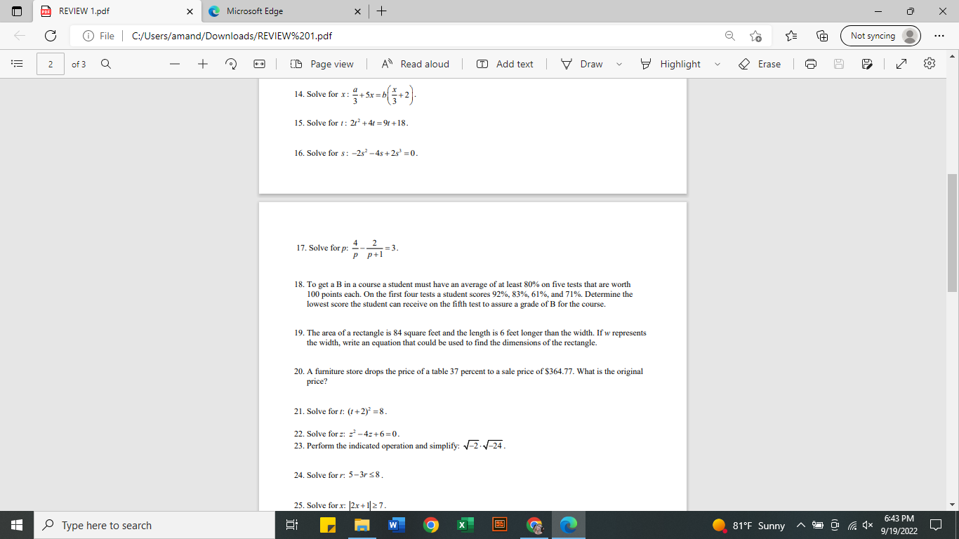 DD REVIEW 1.pdf X Microsoft Edge X + X C File |