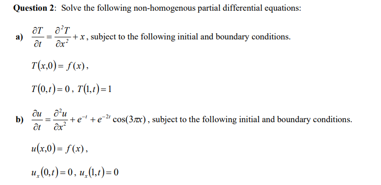 solve the following Question 2: Solve the
