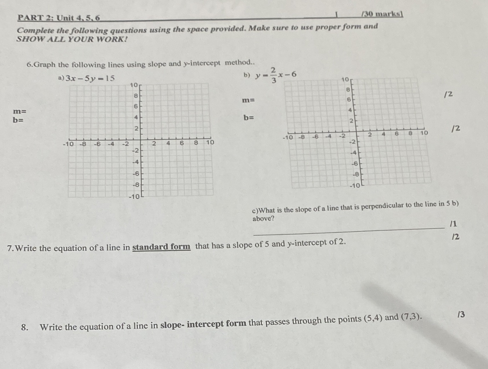 Modelling with graphs PART 2: Unit 4,5,6 130